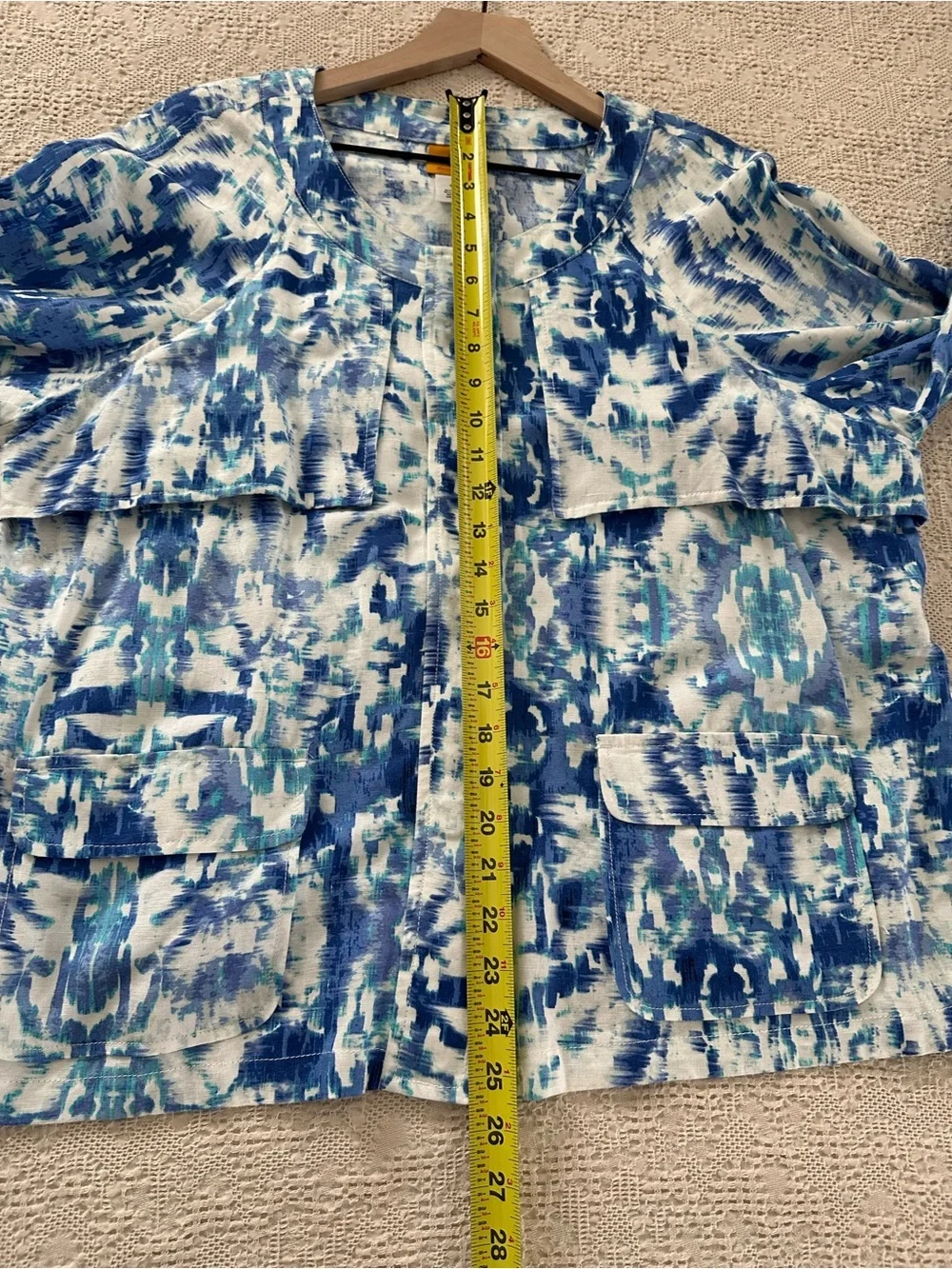 Ruby Rd. Blue & White Zip-Front Top - Picture 10 of 12